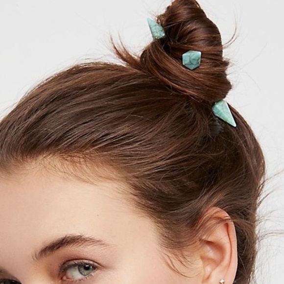 Free People Accessories Nwot Mast Stellar Turquoise Hair Pins